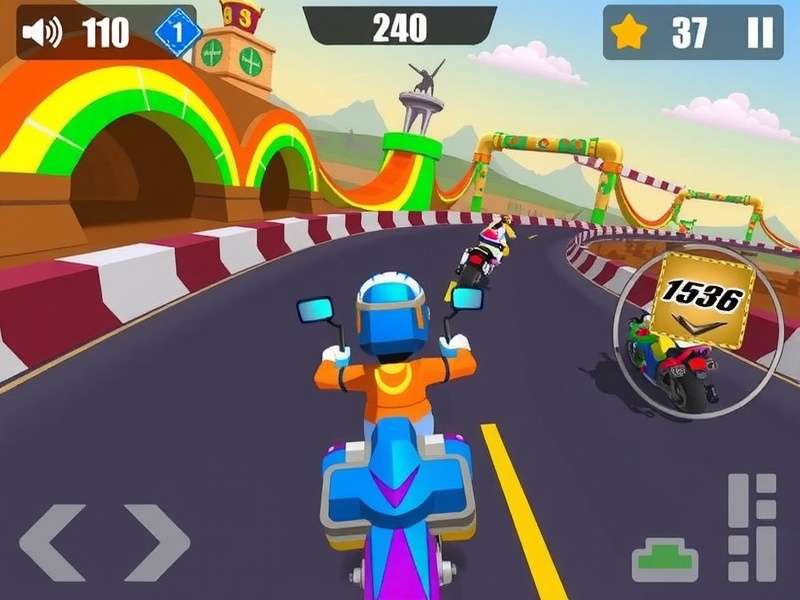 Nizam S Nitro gameplay screenshot showing a vibrant Indian racing track